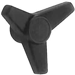 3 Arm Knobs, Style: Female Insert, Head Diameter: 3.93 in, Height (Inch): 1.65 in, Height (mm): 1.65 in, Hub Diameter: 1.41 in, Material: Plastic MPN:33735