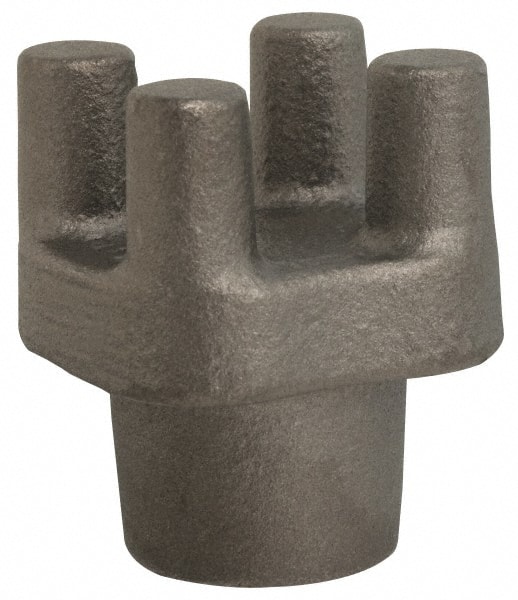 Bar Knobs, Diameter (Inch, Fraction): 2-1/2 , Type: Blank , Thread Size: 9/16 , Material: ASTM 32510 Malleable , Prong Diameter: 5/8 (Inch) MPN:40703