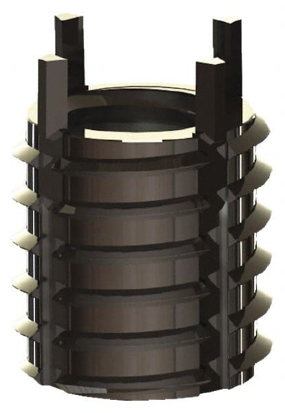 Thread Locking Insert: 3/8-24 Internal Thread, 1/2-13 External Thread, UNF, 1/2