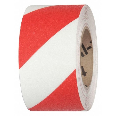 Coarse Grade Anti Slip Roll Vinyl, Adhesive: Acrylic Red/White, 3