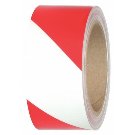 Safety Grade Egress Tape Film: Polyester, Adhesive: Acrylic Photoluminescent, Stripe: Red, 2
