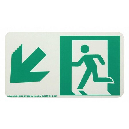 Running Man Down Left Arrow MPN:50R-1SN-DL