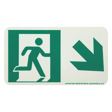 Running Man Down Right Arrow MPN:50R-1SN-DR