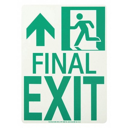 Final Exit Running Man Lft Forward Arrow MPN:50R-3SN-L