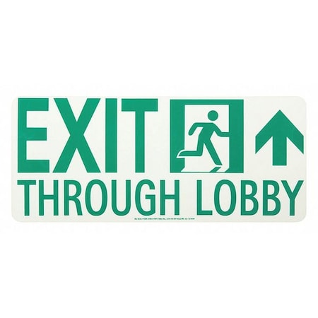 Lobby Exit Runnng Man Rght Forward Arrow MPN:50R-4SN-R