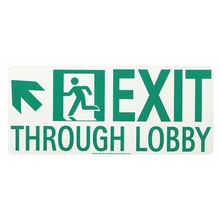 Lobby Exit Running Man Upper Left Arrow MPN:50R-4SN-UL
