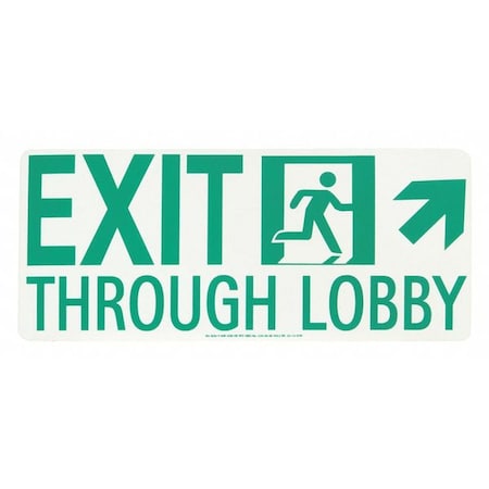 Lobby Exit Running Man Upper Right Arrow MPN:50R-4SN-UR