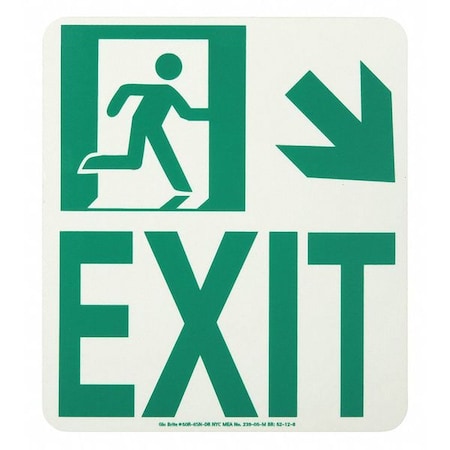 Exit Running Man Down Right Arrow MPN:50R-6SN-DR