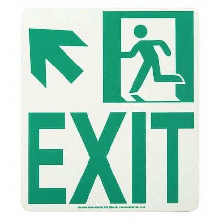 Exit Left Running Man Upper Left Arrow MPN:50R-6SN-UL