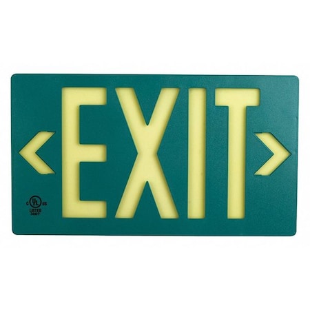 Exit, PF100, Green Frame Sngle MPN:7040-100-B