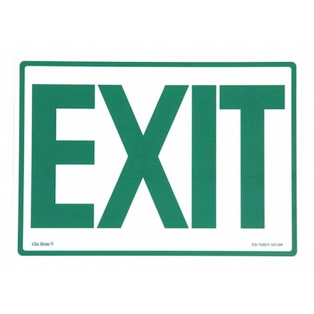 Exit Sign, Green On Photoluminescent MPN:EG-7520-F-101-GP