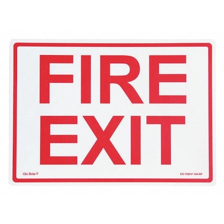 Fire Exit, Red OnPL, 14