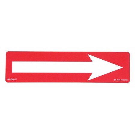 Arrow Photoluminescent On Red, 14