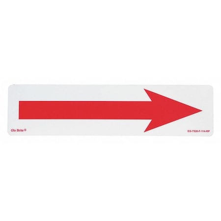 Arrow, Red On Photoluminescent, 14