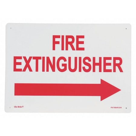 Fire Exit, Rigid Right Arrow PL, 10