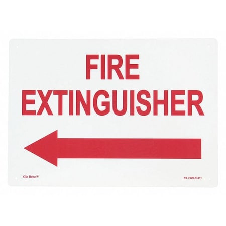 Fire Exit, Rigid Left Arrow, PL, 10