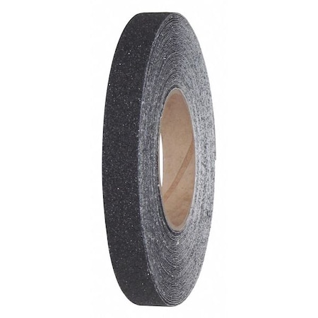 Heavy Duty Anti Slip Grit Tape Roll Silicon Carbide, Adhesive: Rubber Black, 3/4
