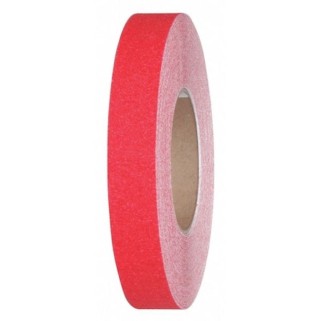 Commercial Grade Anti Slip Grit Roll Aluminum Oxide, Adhesive: Acrylic Safety Red, 1