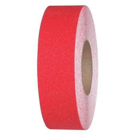 Commercial Grade Anti Slip Grit Roll Aluminum Oxide, Adhesive: Acrylic Safety Red, 2