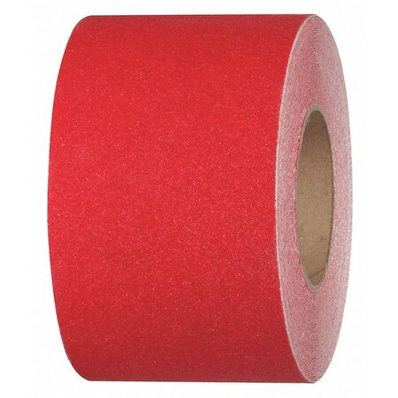 Commercial Grade Anti Slip Grit Roll Aluminum Oxide, Adhesive: Acrylic Safety Red, 4
