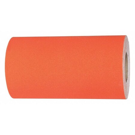 Commercial Grade Anti Slip Grit Roll Aluminum Oxide, Adhesive: Acrylic Safety Orange, 12