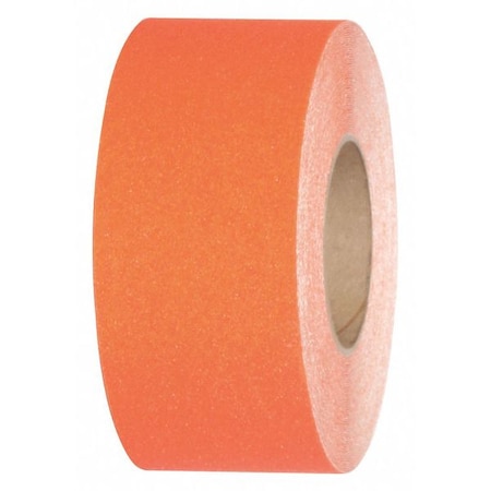 Commercial Grade Anti Slip Grit Roll Aluminum Oxide, Adhesive: Acrylic Safety Orange, 3