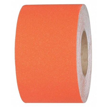 Commercial Grade Anti Slip Grit Roll Aluminum Oxide, Adhesive: Acrylic Safety Orange, 4