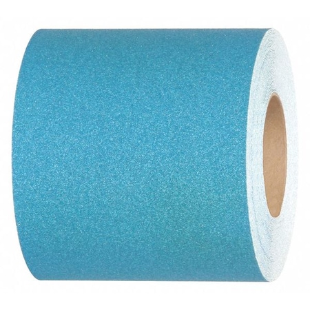 Commercial Grade Anti Slip Grit Roll Aluminum Oxide, Adhesive: Acrylic Light Blue, 6