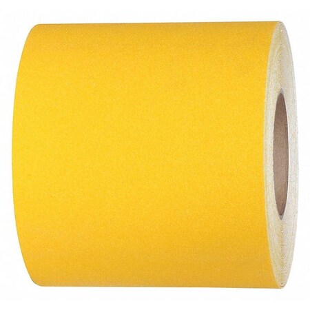 Commercial Grade Anti Slip Grit Roll Aluminum Oxide, Adhesive: Acrylic Safety Yellow, 6