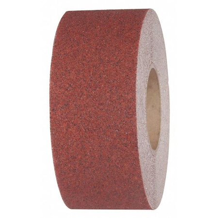 Commercial Grade Anti Slip Grit Roll Aluminum Oxide, Adhesive: Acrylic Brick Red, 3