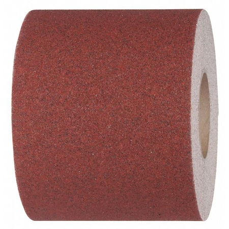 Commercial Grade Anti Slip Grit Roll Aluminum Oxide, Adhesive: Acrylic Brick Red, 6