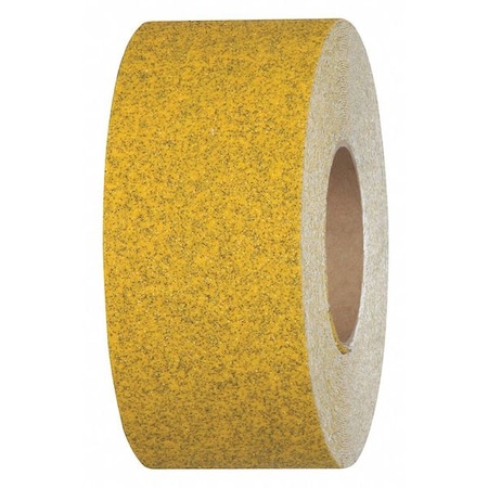 Commercial Grade Anti Slip Grit Roll Aluminum Oxide, Adhesive: Acrylic Speckled Yellow, 3