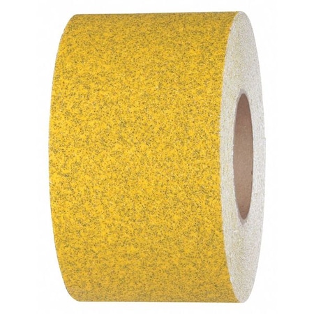 Commercial Grade Anti Slip Grit Roll Aluminum Oxide, Adhesive: Acrylic Speckled Yellow, 4