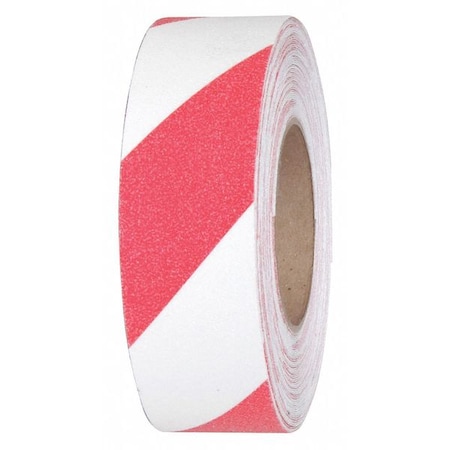 Anti Slip Grit Tape Roll Aluminum Oxide, Adhesive: Acrylic Red/White, 2