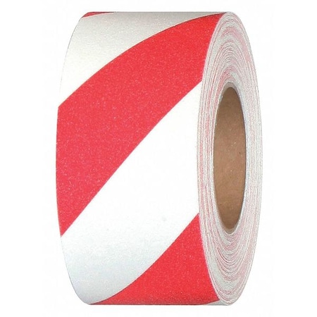 Anti Slip Grit Tape Roll Aluminum Oxide, Adhesive: Acrylic Red/White, 3