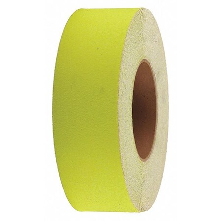 Anti Slip Grit Tape Roll Aluminum Oxide, Adhesive: Acrylic Neon Yellow, 2