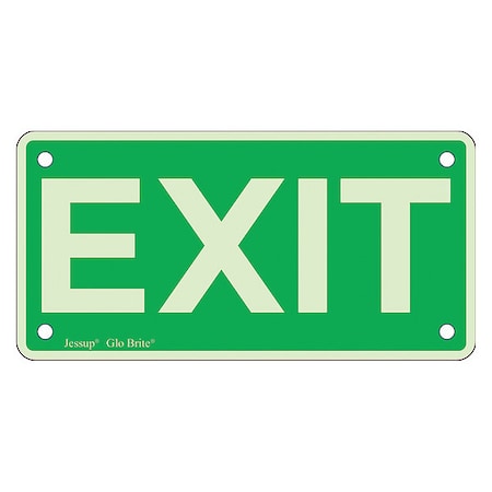 Exit Sign, Plastic, 6