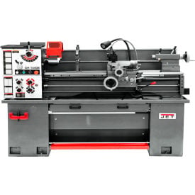 JET GH-1440B Geared Head Bench Lathe w/Stand Foot Brake DRO & Taper Attachment JT9-323444