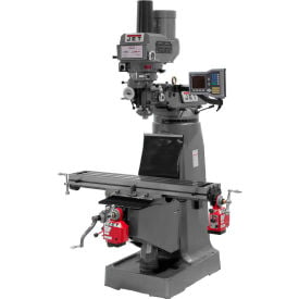 JTM-4VS Mill X Powerfeed Y Powerfeed Draw Bar Installed JT9-690009