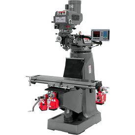 JET® JTM-4VS Milling Machine with Acu-Rite 203 DRO (Quill) & 3-Axis Powerfeeds 3 HP 230/460V JT9-690141-4