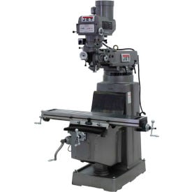 Jet JT9-691206 JTM-1050 Milling Machine W/Newall DP700 DRO X & Y-Axis Powerfeeds 3 HP JT9-691206