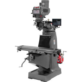 Jet JT9-691232 JTM-4VS Milling Machine W/3-Axis Newall DP700 DRO Knee & X-Axis Powerfeed 3 HP JT9-691232