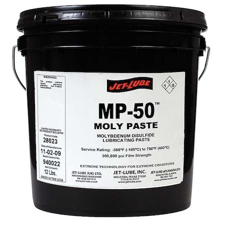 Moly Paste, 1 gal, Pail, Black MPN:28023