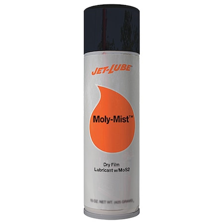 Dry Film Lubricant, 12 oz, Aerosol Can, Molybdenum, Black MPN:16041
