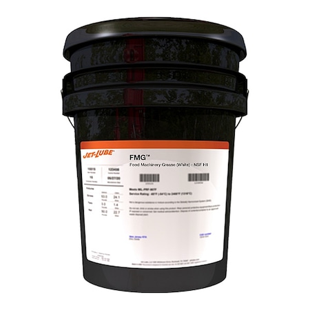 5 gal. White Food Machine Grease Pail MPN:30116