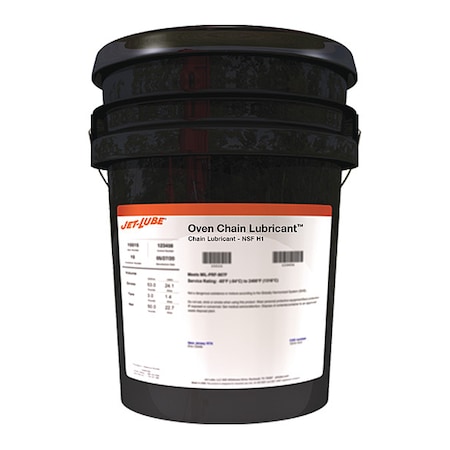 5 gal. White Oven Chain Lubricant Bucket MPN:33216