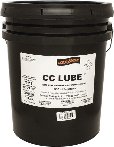 General Purpose Grease: 35 lb Pail, Synthetic with Polytetrafluroethylene MPN:70516