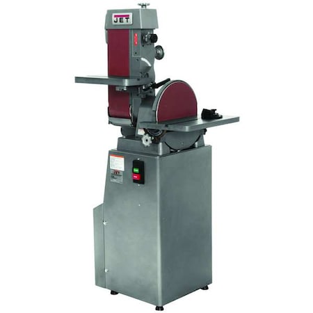Belt and Disc Sander, 1 1/2 hp, 12 in Disc Dia, 1960 RPM Disc Speed, Corded, 115 V V MPN:414551