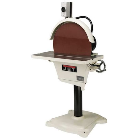 Disc Sander, 3 hp, 20 in Disc Dia, 1725 RPM Disc Speed, Corded, 230V V MPN:577010