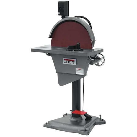 Disc Sander, 3 hp, 20 in Disc Dia, 1725 RPM Disc Speed, Corded, 440V V MPN:577011